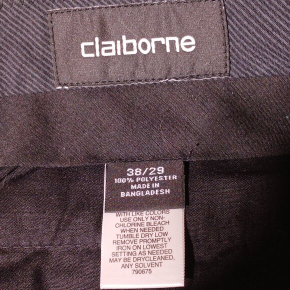 Claiborne Men's flat front dress slacks, Stone color,  Size 38" X 28" - Picture 7 of 11